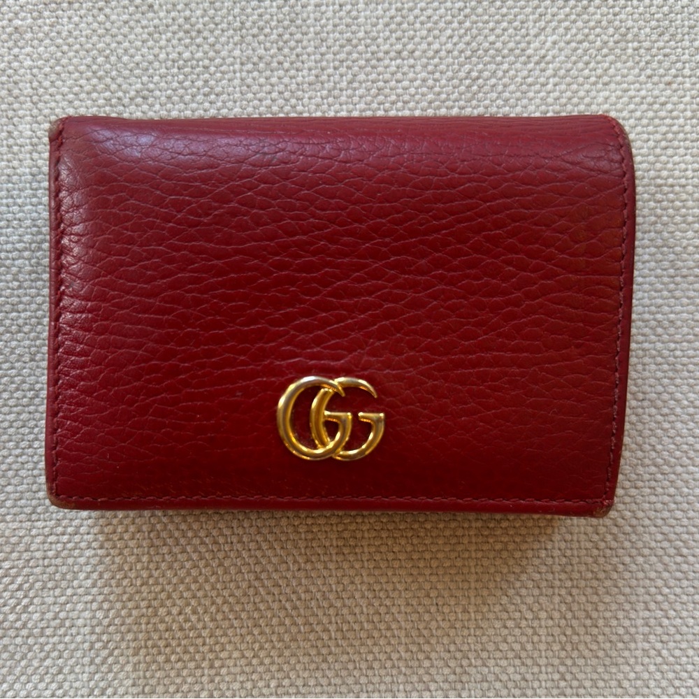 Gucci x NET SUSTAIN Small Marmont Wallet in Red